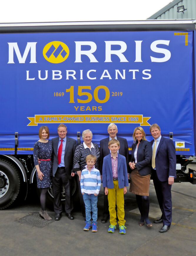 The Goddard family celebrating 150 years of Morris Lubricants