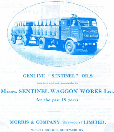An advertisement for Sentinel oils
