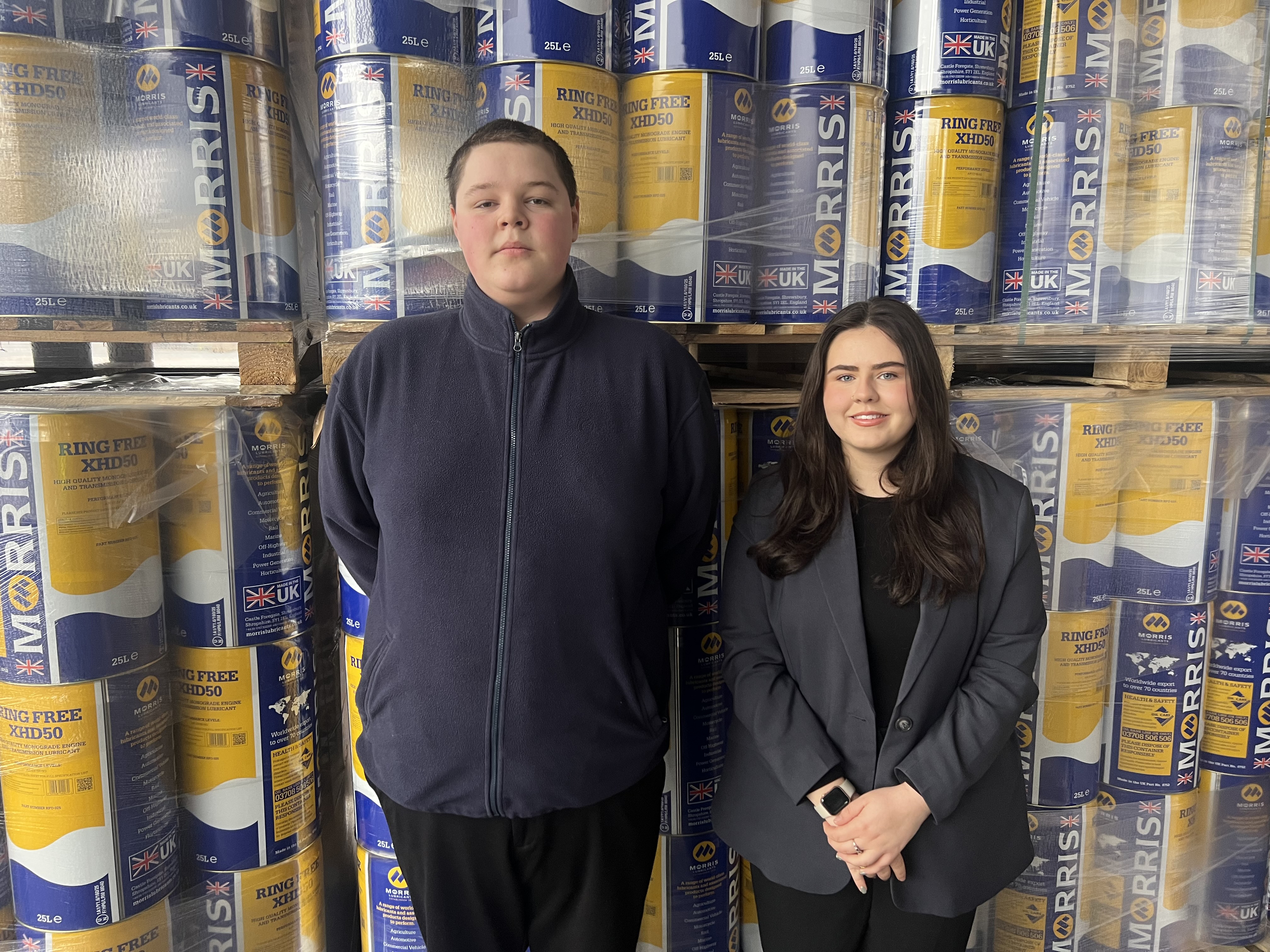 Morris Lubricants IT and Marketing apprentices 