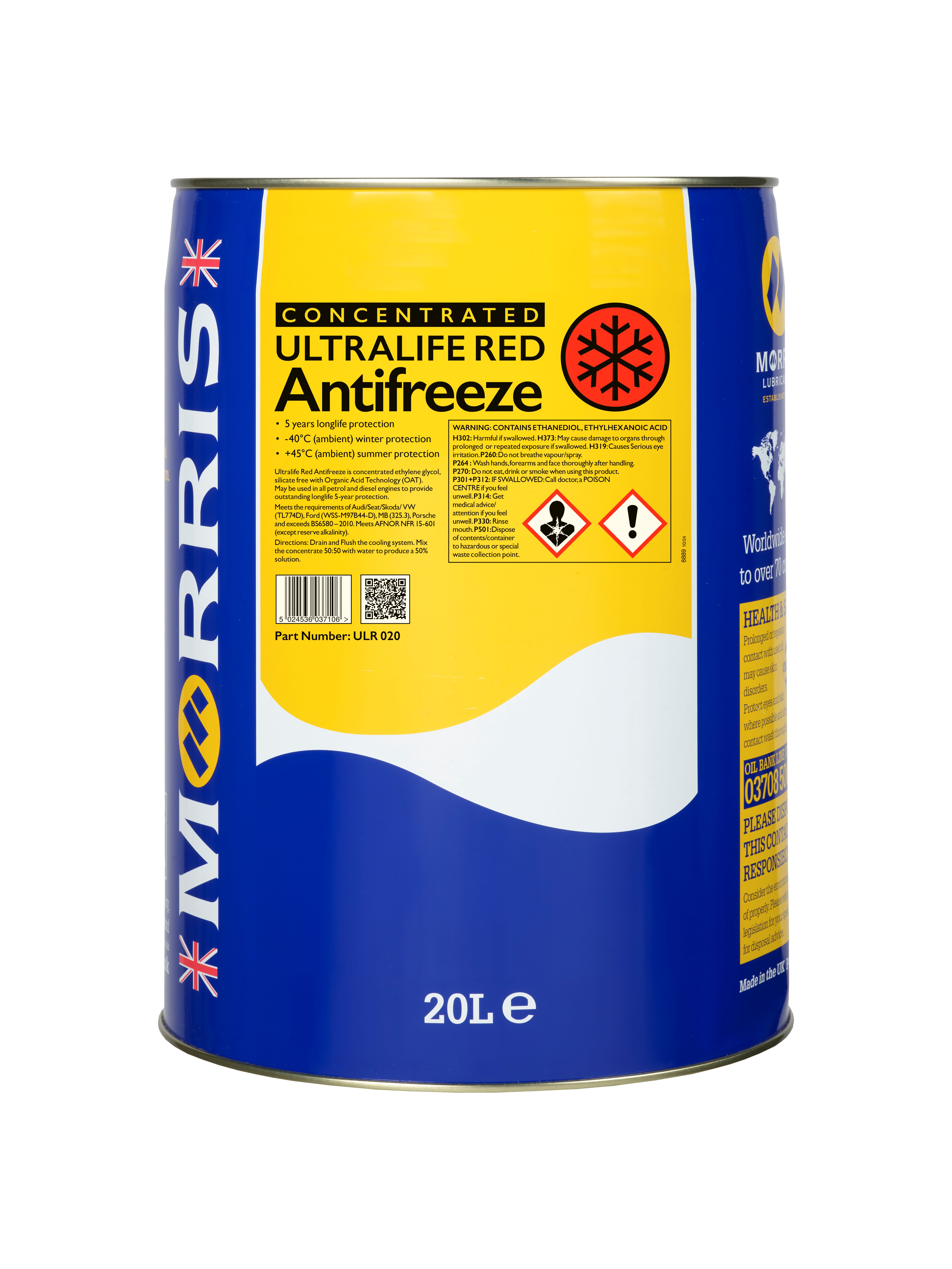 Morris 20L [NEW Drum Shape] Ultralife Red Antifreeze.jpg